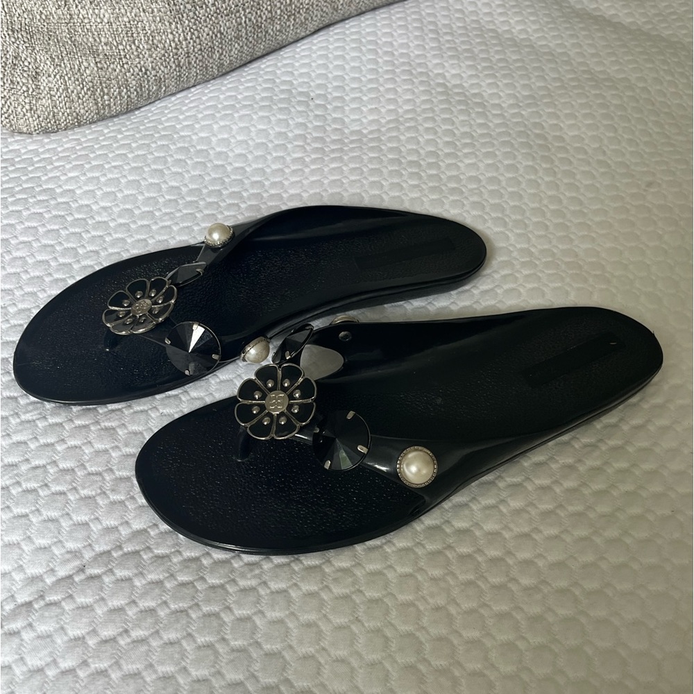 BCBG plastic sandals